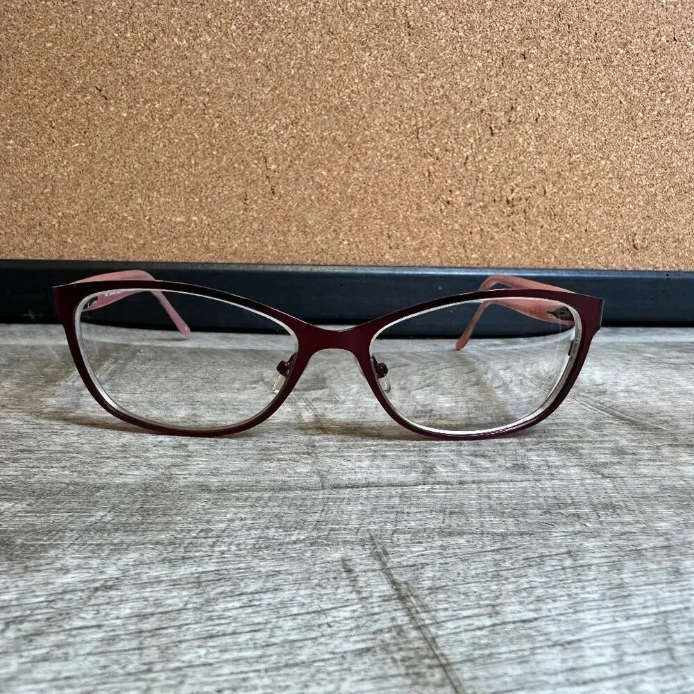 HELIUM PARIS Eyeglasses Frame Womens 4247 53-15-135 Burgundy Pink